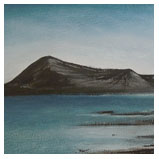 Hoy Hills, 2011 (pastel and ink on paper)